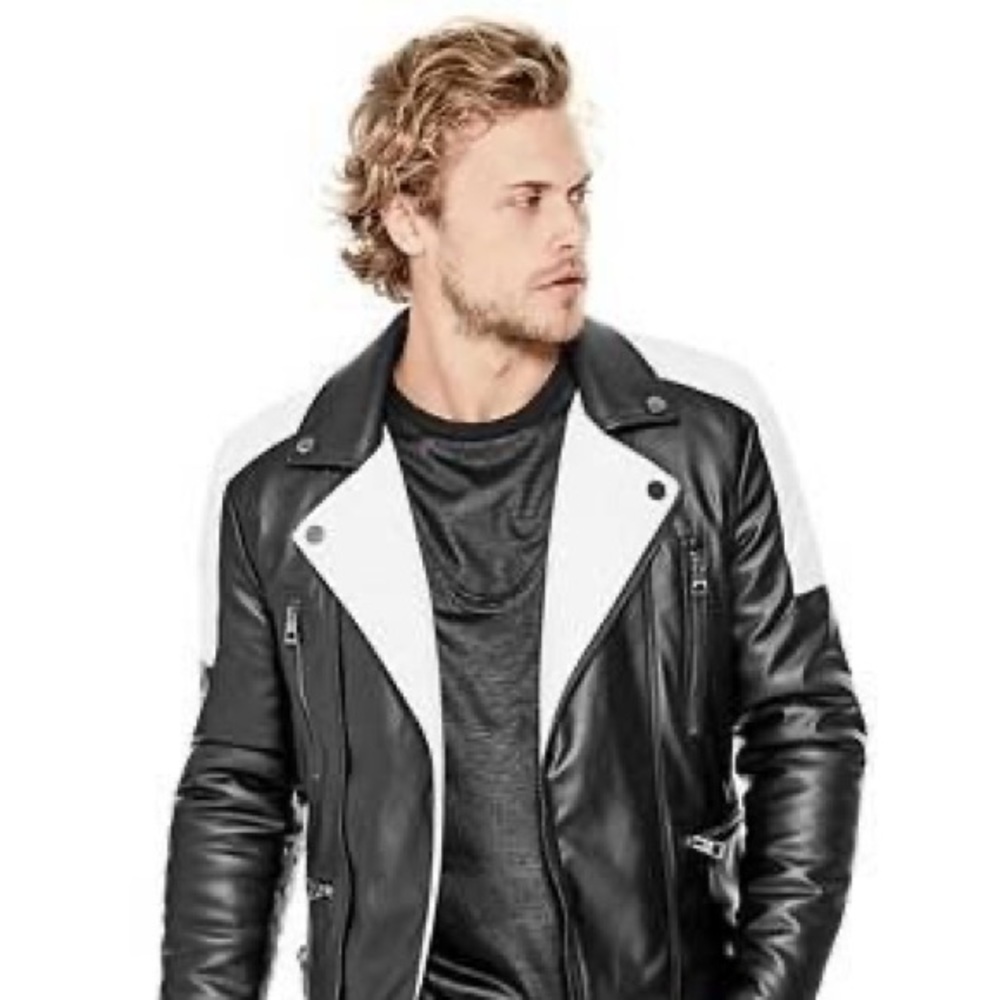 Guess Color-Block Moto Jacket